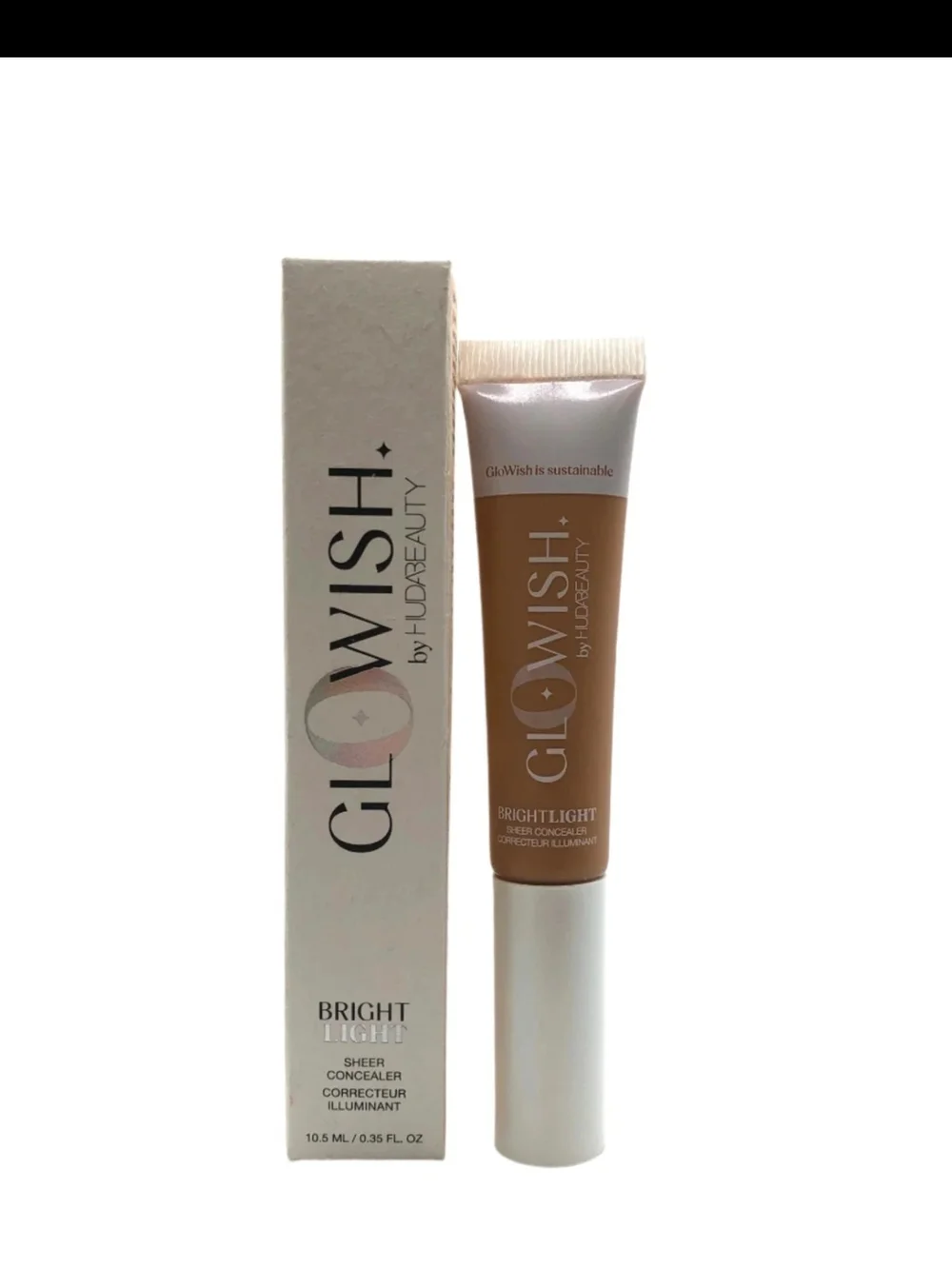Huda Beauty GloWish BrightLight Sheer Concealer – In Shade 08 Tan ✨FREE GIFT✨